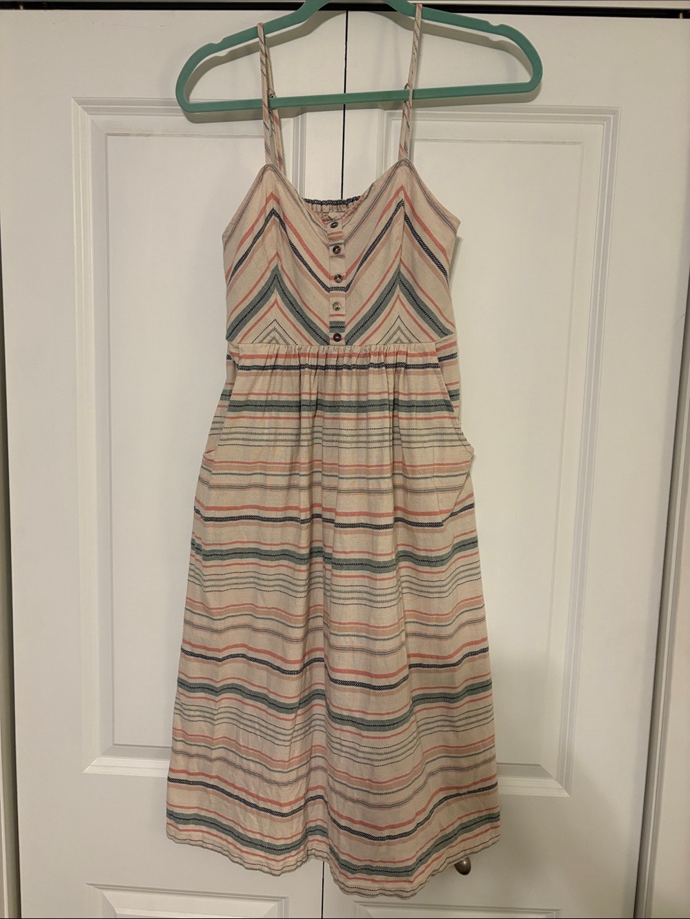lovestitch 100% Cotton Multicolor Midi Dress